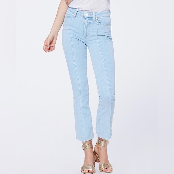 PAIGE Denim - Paige Premium Denim Vintage Colette Seaming + Back Curved Raw Hem Apollo SZ 29